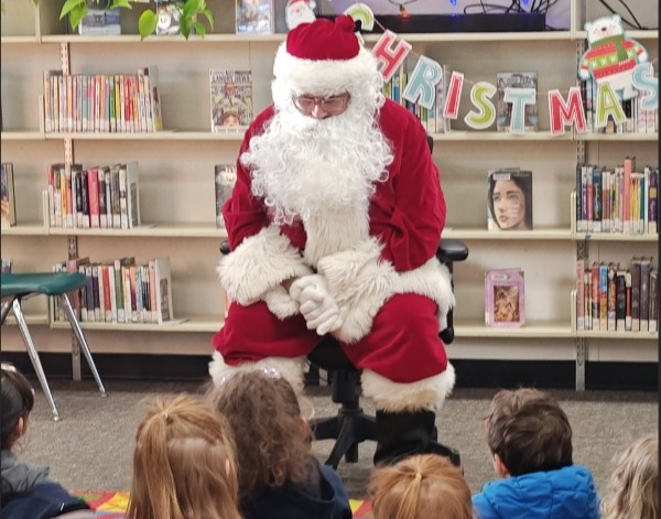 Santa at the library